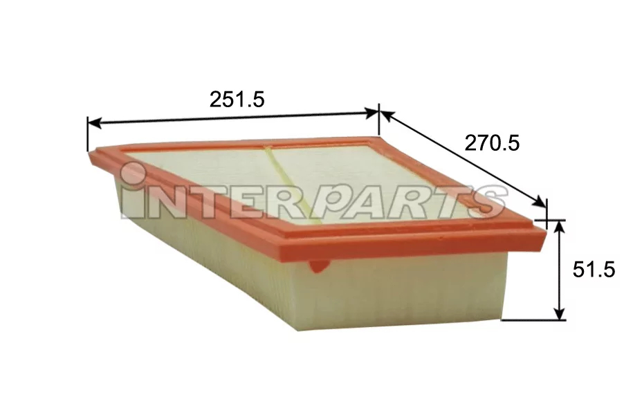 Фільтр повітряний двигуна, Interparts IPA-P425