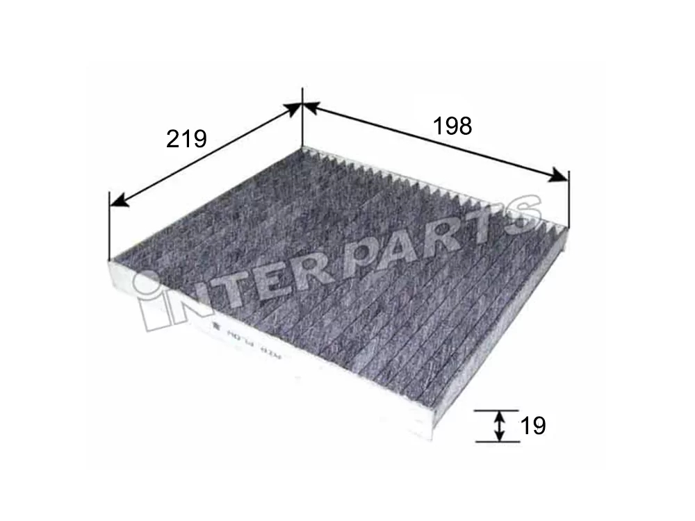 Фильтр воздушный кондиционера (салона), Interparts IPCA-105C