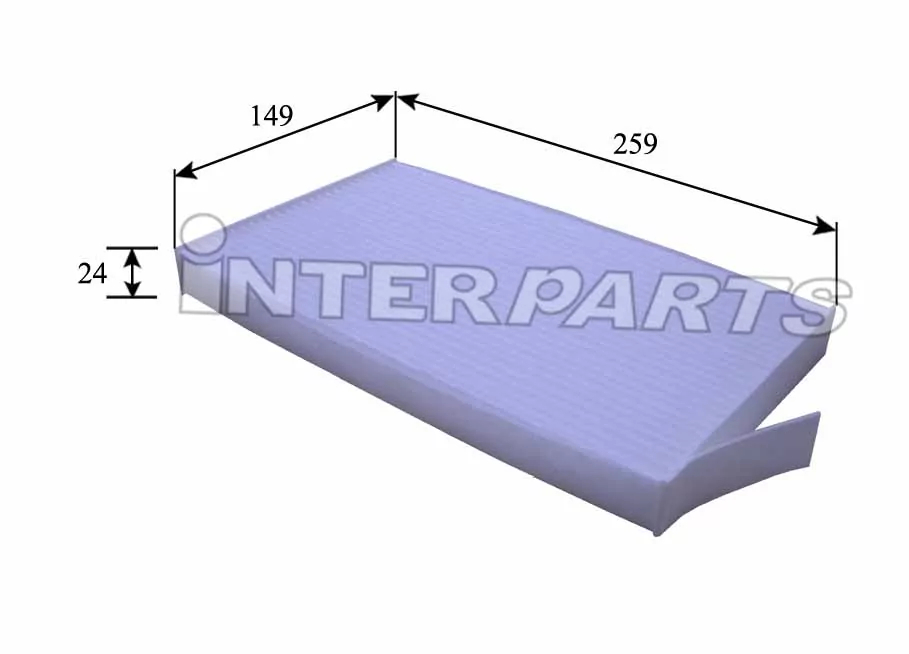 Фильтр воздушный кондиционера (салона), Interparts IPCA-224