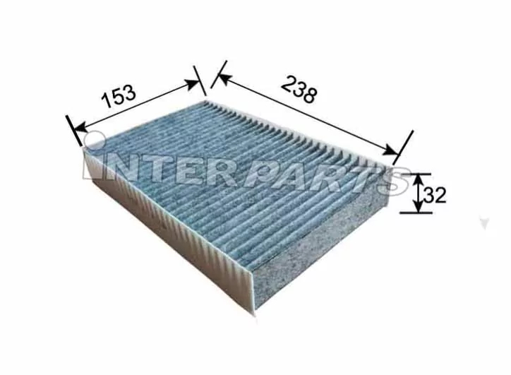 Фільтр, повітря у салоні, Interparts IPCA-227C