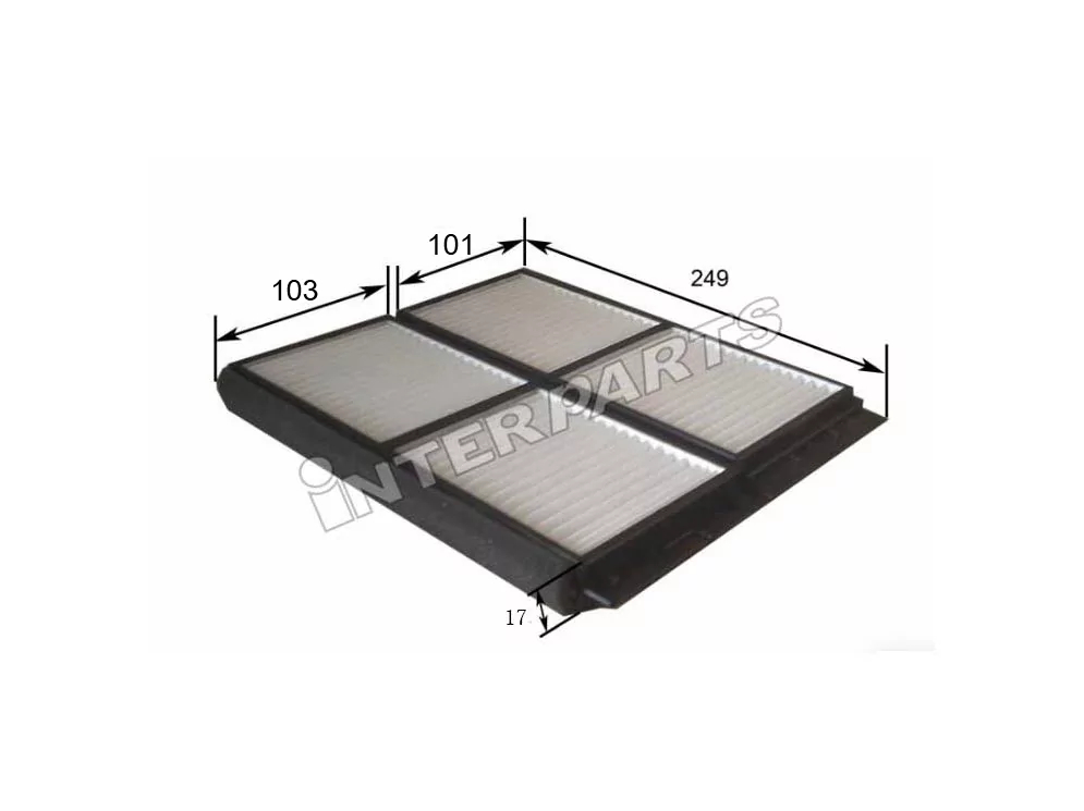 Фільтр повітряний кондиціонера (салону), Interparts IPCA-619