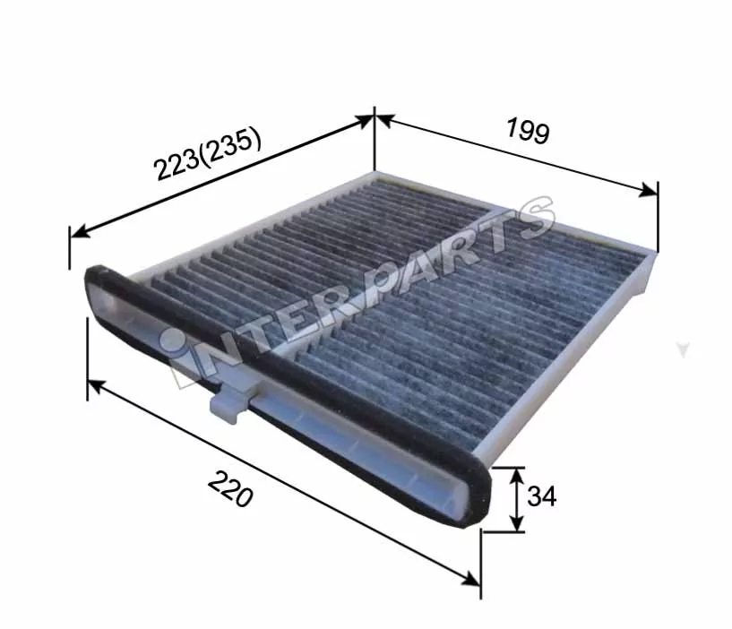 Фільтр, повітря у салоні, Interparts IPCA-620C