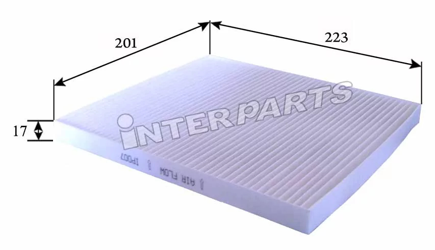 Фільтр, повітря у салоні, Interparts IPCA-H010