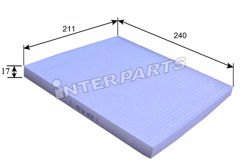 Фільтр, повітря у салоні, Interparts IPCA-K008