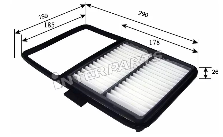 Повітряний фільтр, Interparts IPA-1004