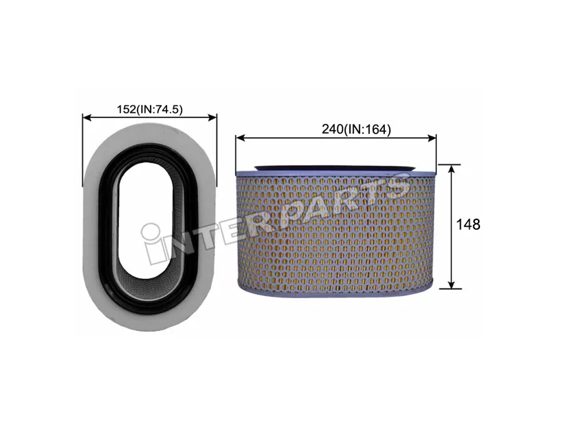 Air filter, Interparts IPA-308