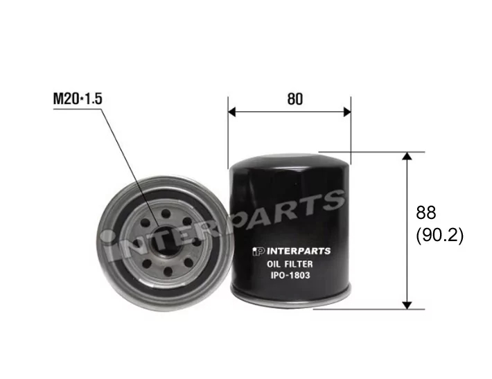 Фільтр оливний, Interparts IPO-1803