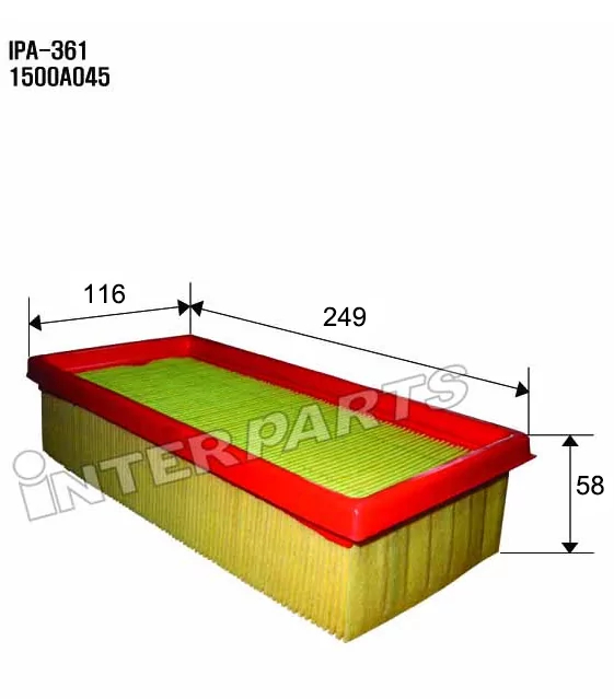Повітряний фільтр, Interparts IPA-361