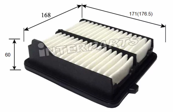 Повітряний фільтр, Interparts IPA-493