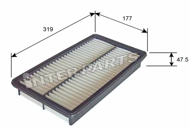 Повітряний фільтр, Interparts IPA-641