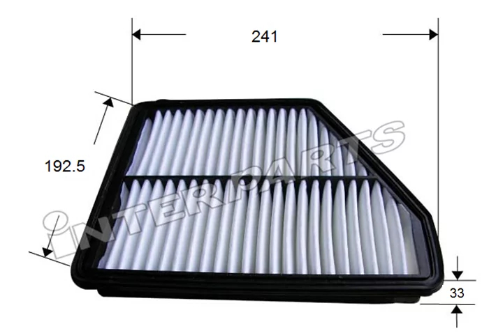 Повітряний фільтр, Interparts IPA-H026