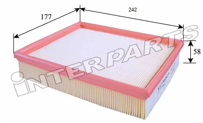 Фильтр воздушный bmw e36 e46 (пр-во interparts), Interparts IPA-P001