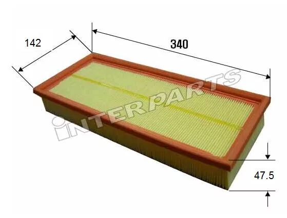 Air filter, Interparts IPA-P055