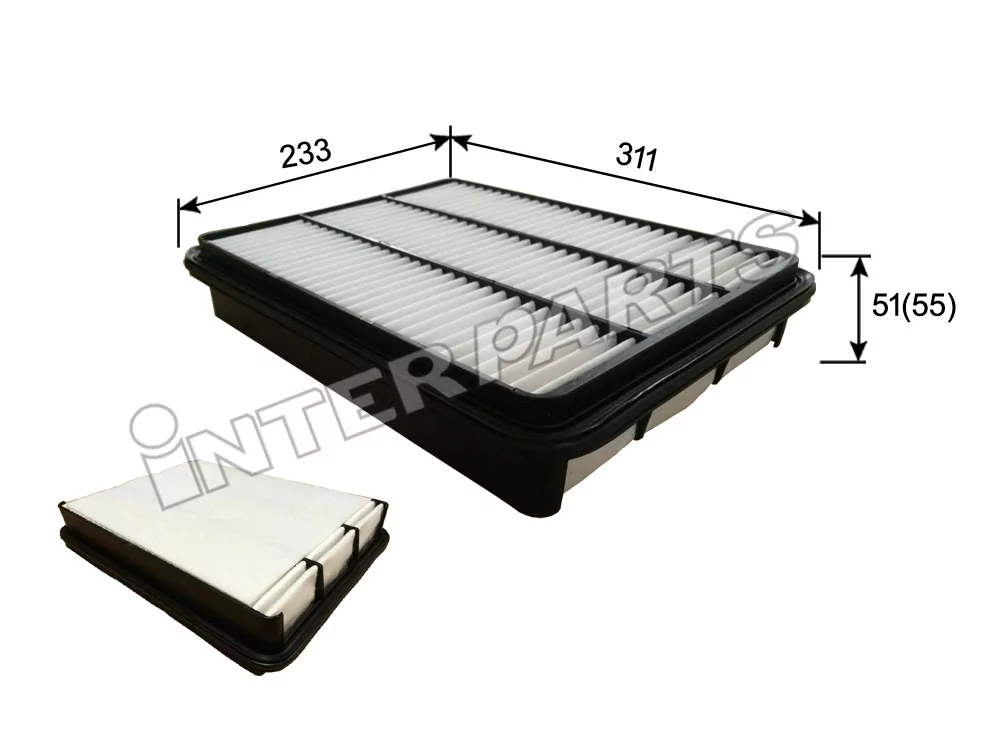 Повітряний фільтр, Interparts IPA-135S