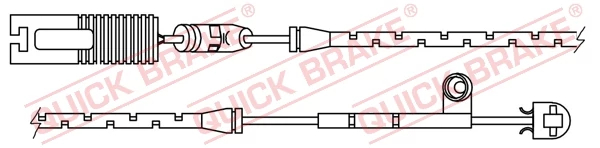 Конт. попер. сигналу, знос гальм. накл., Quick Brake WS0191A