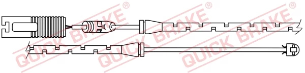 Конт. попер. сигналу, знос гальм. накл., Quick Brake WS0199A