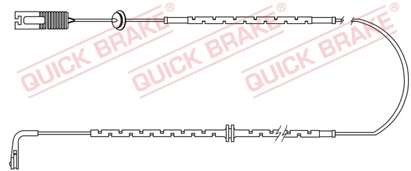 Конт. попер. сигналу, знос гальм. накл., Quick Brake WS0198A