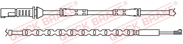 Конт. попер. сигналу, знос гальм. накл., BMW F10, F07, F11, F06, F12, F13, F01, Quick Brake WS0289A