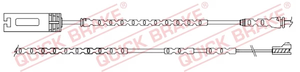 Конт. попер. сигналу, знос гальм. накл., Quick Brake WS0354A