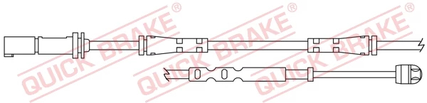 Конт. попер. сигналу, знос гальм. накл., Quick Brake WS0401A