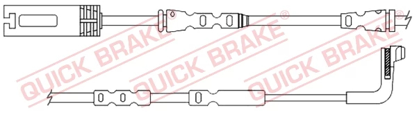 Конт. попер. сигналу, знос гальм. накл., Quick Brake WS0356A