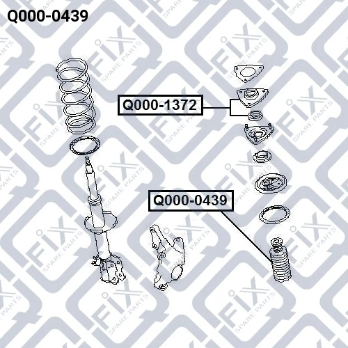 Пильовик переднього амортизатора, Q-Fix Q0000439