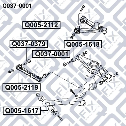 Гвинт для коригування розвалу, Q-Fix Q037-0001