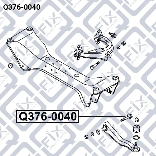 Болт розвальний заднього поперечного важеля, Q-Fix Q3760040