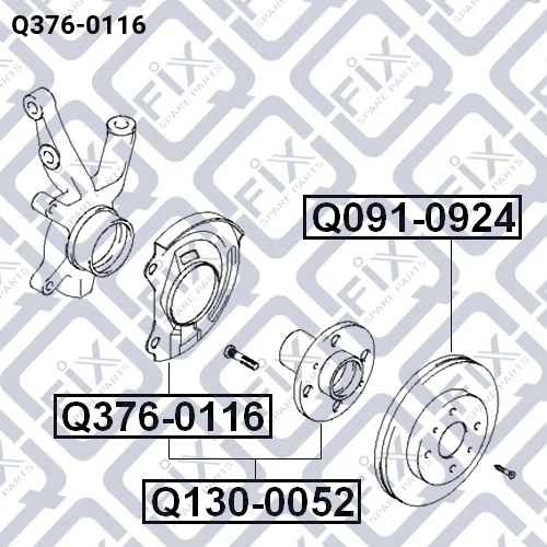 Шпилька колісна, Q-Fix Q376-0116