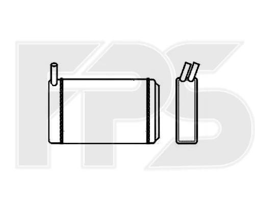 Радіатор пічки fp12n58, Fps 12N58