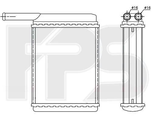 Радіатор пічки, Fps 28N17