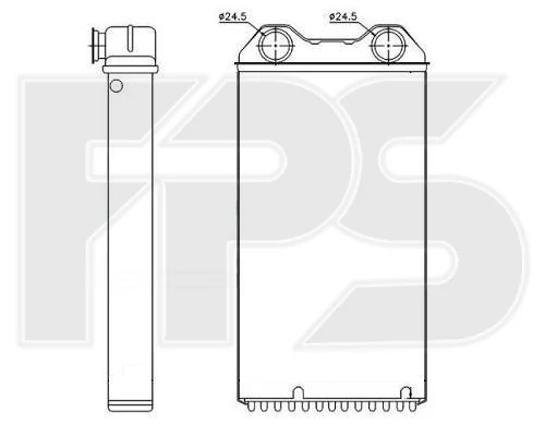 Радіатор пічки, Fps 52N50