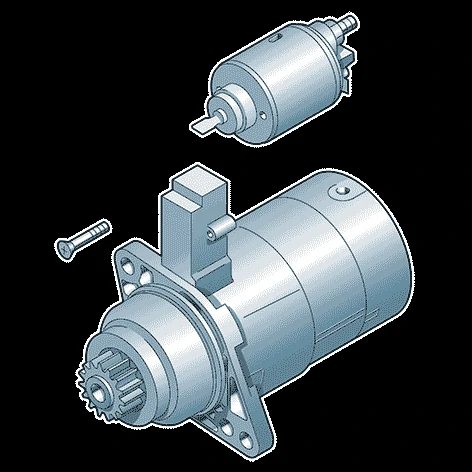 Стартер seat ibiza iii (6l) 02-09, skoda fabia i (6y5) 00-07, audi a2 (8z0) 02-05, Vw 02T911023G
