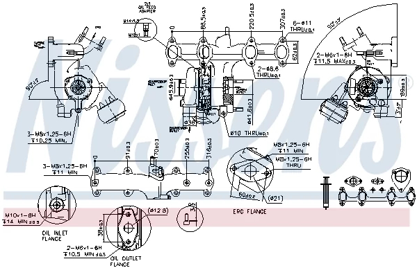 Компресор, наддування, AUDI Турбіна A3 1.9 96-, SKODA, VW, FORD, SEAT, Nissens 93090