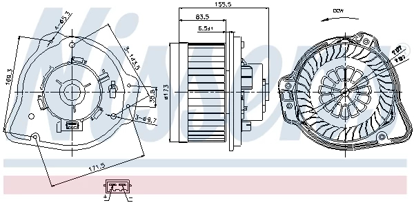 Компресор салону, Nissens 87020