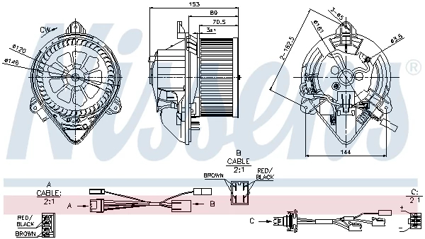 Компресор салону, Nissens 87050