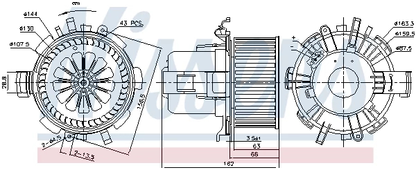 Компресор салону, Nissens 87180