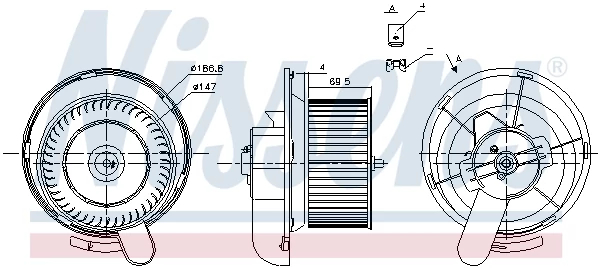 Компресор салону, Nissens 87145