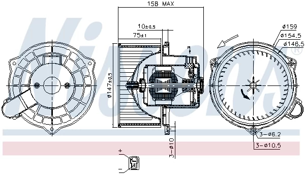 Компресор салону, Nissens 87234