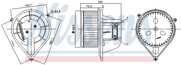 Компресор салону, Nissens 87241