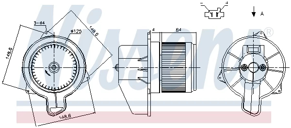 Компресор салону, Nissens 87305