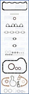 Повний комплект ущільнень, двигун, GOLF, VENTO, POLO, PASSAT 1.9, Ajusa 51013100