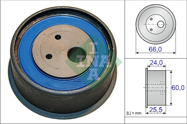 Натяжний ролик, зубчастий ремінь, Ina 531086010