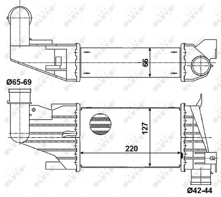 Охолоджувач наддувального повітря, Nrf 30258