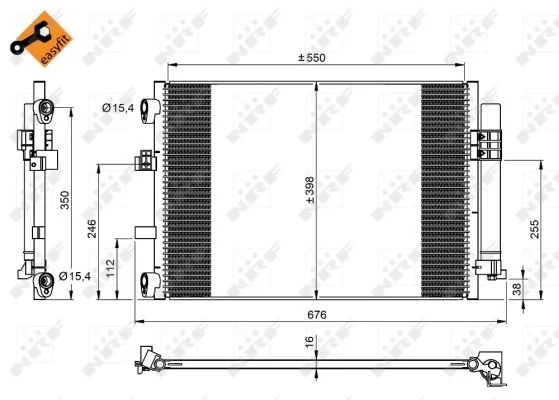 Конденсатор, система кондиціонування повітря, Nrf 350210