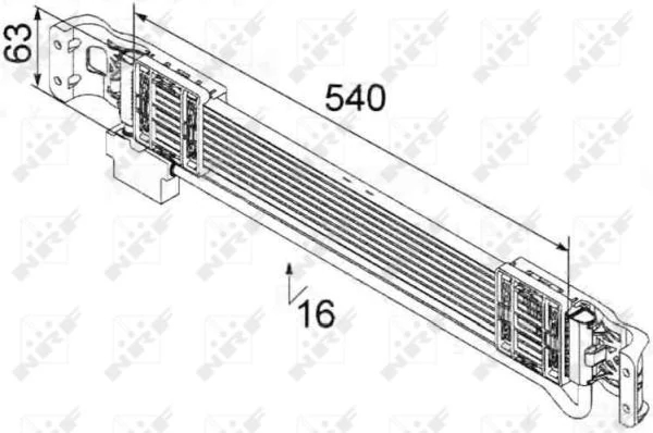 Охолоджувач оливи, моторна олива, Nrf 31232