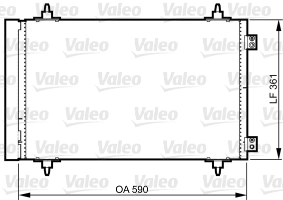 Конденсатор, система кондиціонування повітря, Valeo 814366