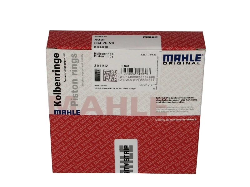 Комплект поршневих кілець, Mahle 03475V0