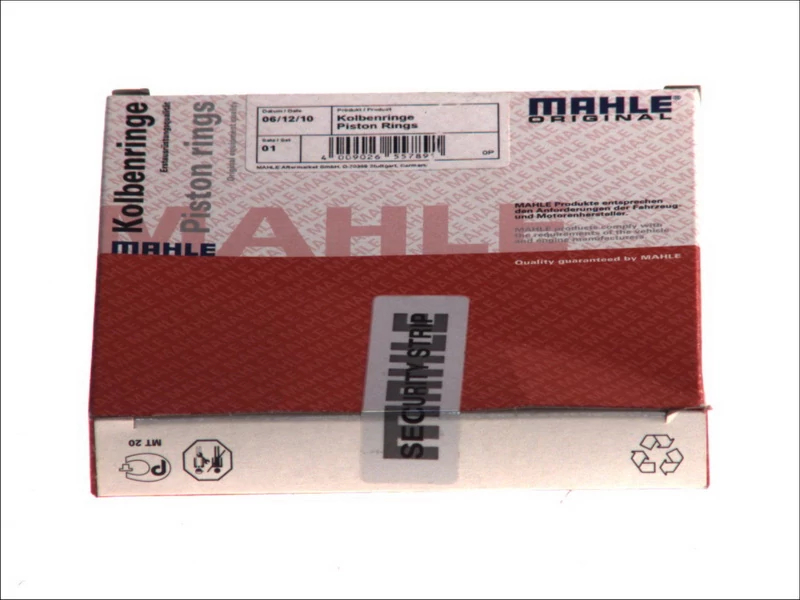 Комплект поршневих кілець, Mahle 08272N0