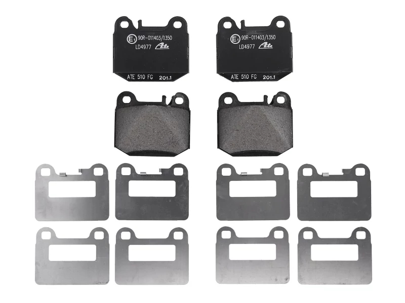 Комплект гальмівних накладок, дискове гальмо, Ate 13.0470-4977.2